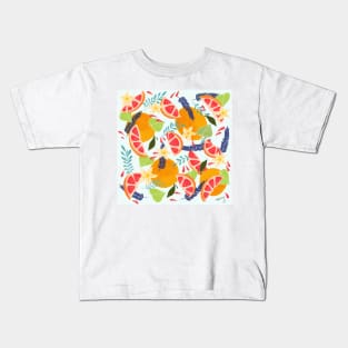 Grapefruit & Flowers Kids T-Shirt